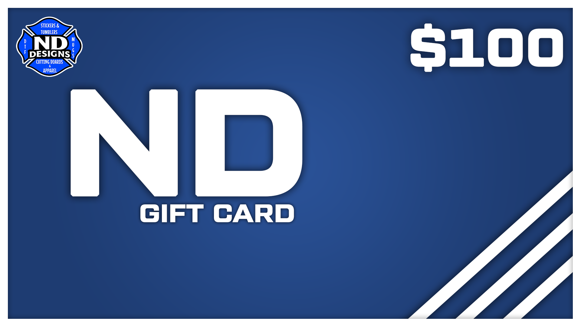 ND Designs Custom Gear Gift Card