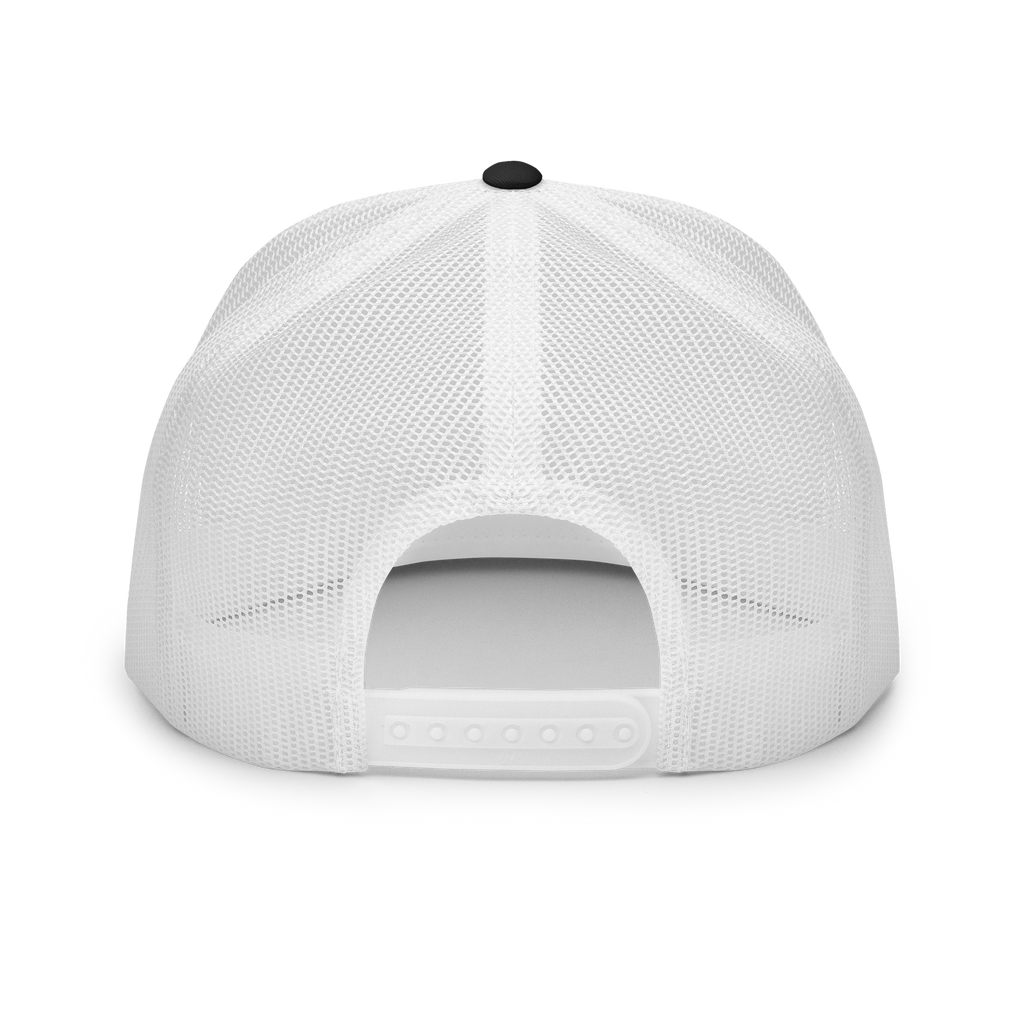 CUSTOM FLAT BILL TRUCKER HAT - UPLOAD YOUR DESIGN
